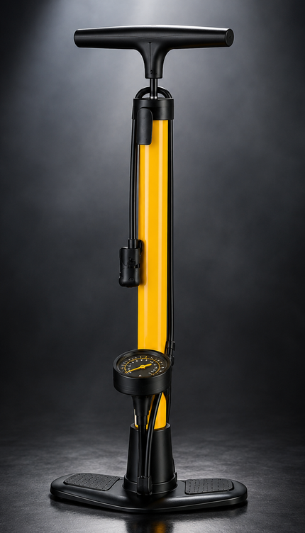 Bike Floor Pump with Pressure Gauge