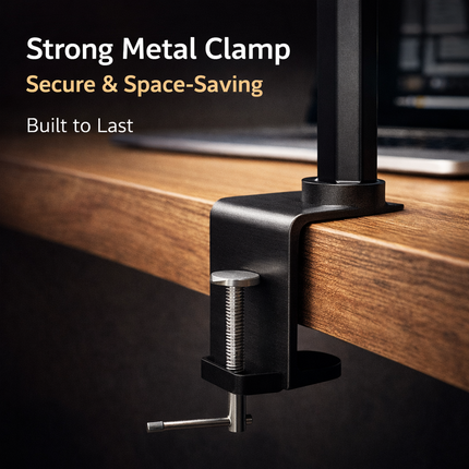 LED Desk Lamp with Clamp Double Dual Head Table Reading Craft Office Home Light