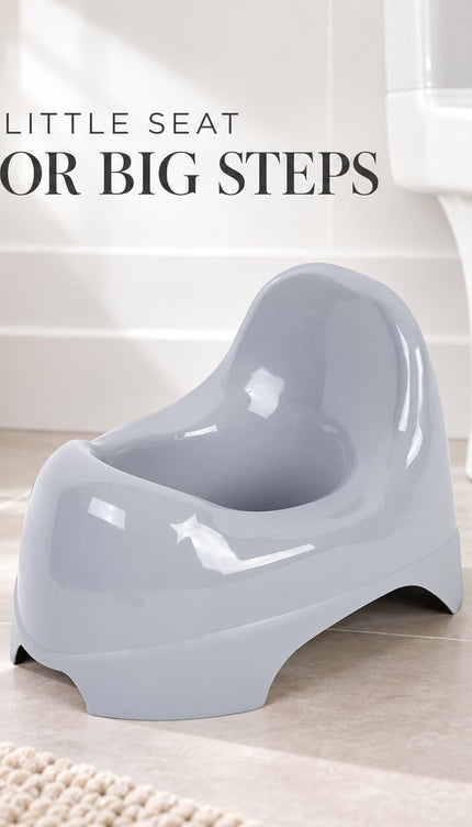 Toddler Potty Training Chair Baby Toilet Trainer Easy Clean Grey Easy Clean