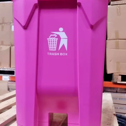 80L Pink Recycling Pedal Bin – Waste Trash Dustbin for Kitchen Home Office