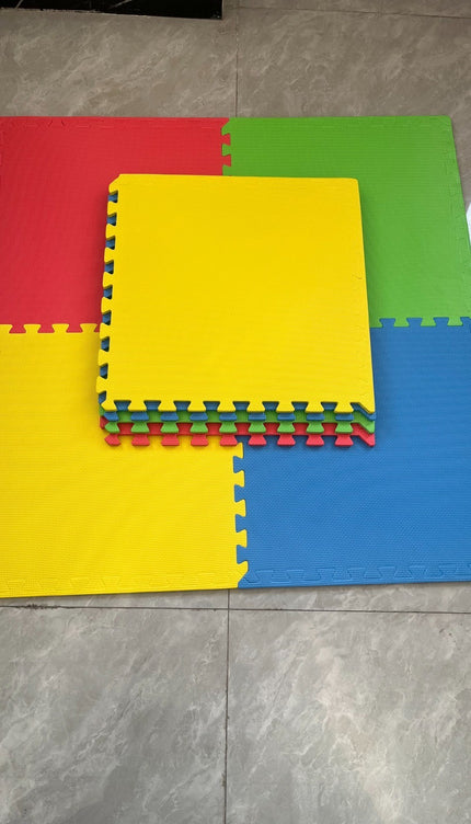 Color Eva Foam Mats Soft Floor Tiles Interlocking Kids Play Gym Exercise 60x60cm