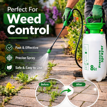 5L/8L Garden Pump Pressure Sprayer Bottle Water Spray for Plants & Weed Control