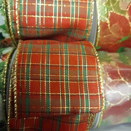 Christmas Ribbon 12PCS 2.5 inch Gift Wrap Craft Set
