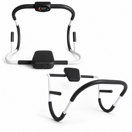 Ab Roller Sit Up Crunch Core Trainer With Padded Headrest Fitness Exercise Gym