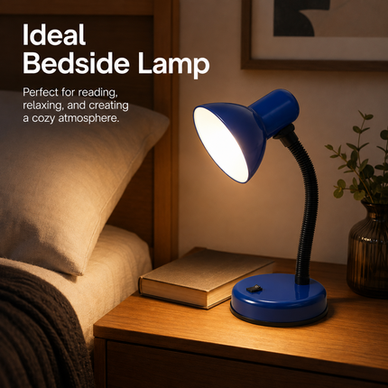 Study Desk Lamp Flexible Neck E27 40W Simple Design for Study Work Room Home