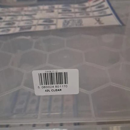 42L Clear Storage Box with Lid