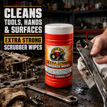 Scrubber Wipes 80 Pcs Heavy Duty Grease Grim Dirt Kitchen Bathroom Cleaning Wipe