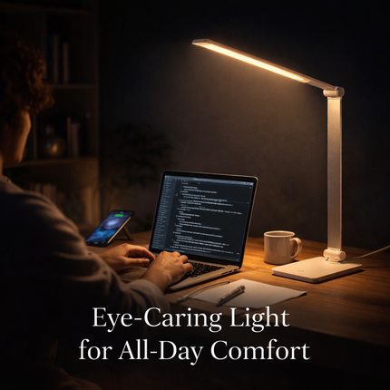 LED Table Desk Lamp – Eye-Caring Light USB Charging 3 Modes Touch Control