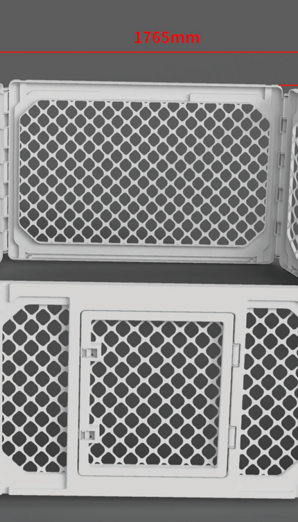 Dog Pet Pen 6 Panel Puppy Plastic Playpen Run Cage Foldable Fence Enclosure