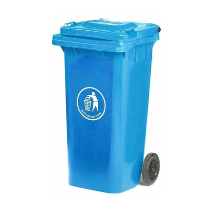 Outdoor Wheelie Bin Trash Can 100L/120L EN840 Large Rubbish Waste Dustbin