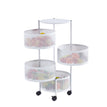 White Round 5 Tier