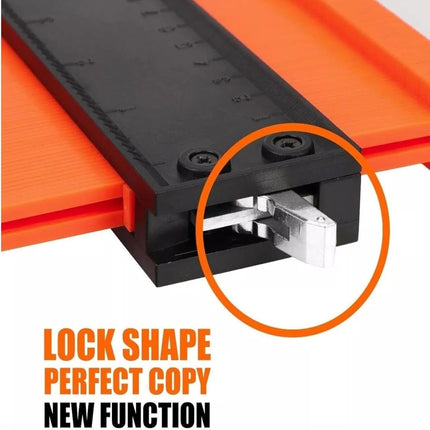Contour Gauge with Lock 10" Shape Duplicator Profile Gauge Tool &Tiling Laminate