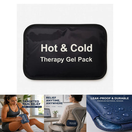Reusable Hot Cold Gel For Ankle Back Knee Elbow Pain Relief Ice Pack And Wrap
