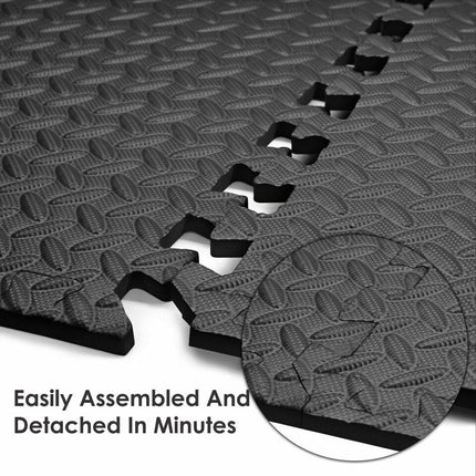 EVA Foam Gym Floor Mats Interlocking Tiles Soft Yoga Kids Play Hot Tub Spa Pads