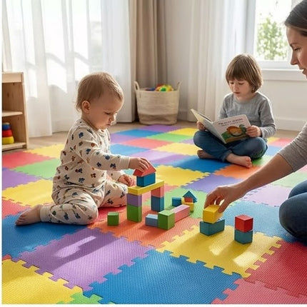 Eva Foam Mat Gym Floor Mats Foam Yoga & Play Thick Interlocking Tiles 30x30cm