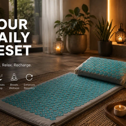 Accupressure Body Mat Massage Relieve Back & Neck Pain Relax Muscles Stress +Bag