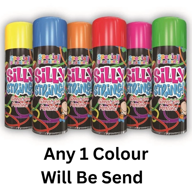 Silly Strings Can Mixed Colors Party Crazy Colorful Spray Streamers String