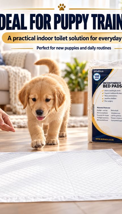 Puppy Training Pads 50/100 Pack Super Absorbent Leakproof Dog Toilet Pee Mats (60x60cm)
