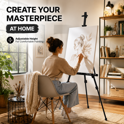 Display Easel Stand Aluminum Tripod Adjustable Artist Canvas Sketch Holder 165cm