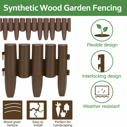 10PCS Garden Border Fence Panels
