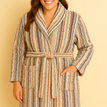 Medium / Earth Tone Stripe / Shawl