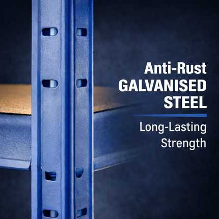 5 Tier Steel Garage Shelving Unit – Blue
