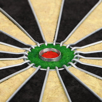 18" Bristle Dartboard Set With 6 x 18g Darts Round Wire Spider Jute Dart Board