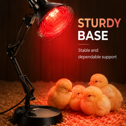 150W Infrared Heat Lamp Chick Brooder Light Poultry Chicken Duckling Heater