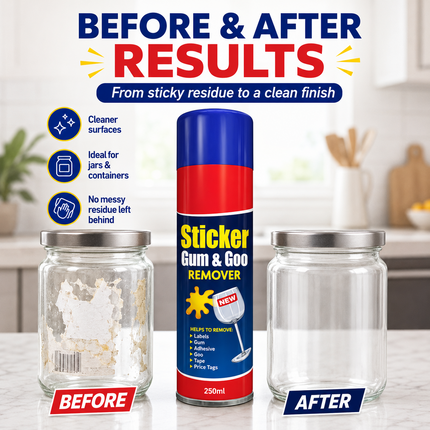 Sticker Remover Spray Gel Label Adhesive Cleaner 250ml