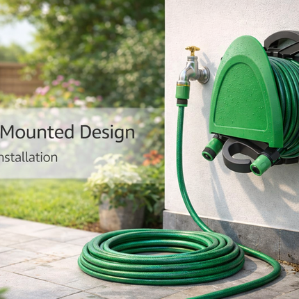 10m Mini Garden Hose Reel Set