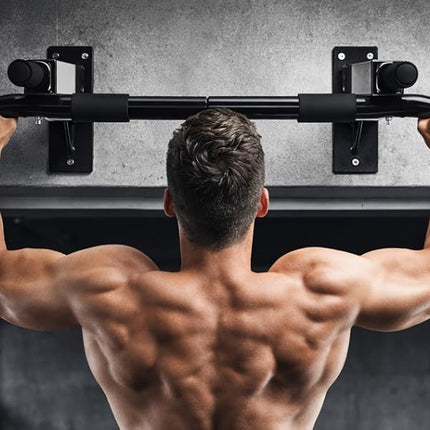 Pull Up Bar Wall Mounted Heavy Duty Chin Up Bar Foam Padded Grips for Home Gym
