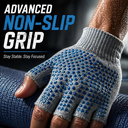 Half Finger Gym Gloves Non Slip Yoga Fitness Exercise Training Sports Pilates