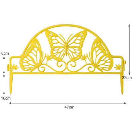 10PCS Yellow Garden Edging Panels