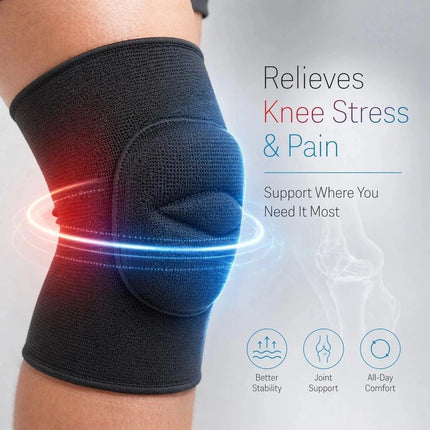Knee Pad Pair Gymnastics Support Leg Knee Protector Volleyball Yoga Brace Medium