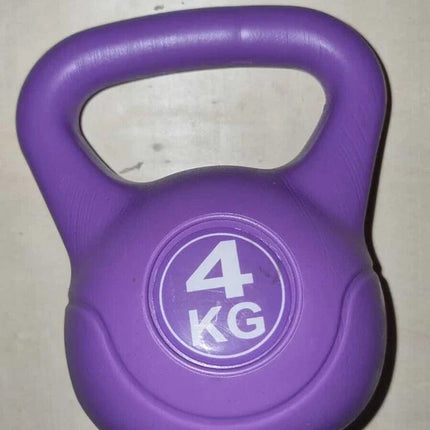 Kettlebell Set Vinyl Coated Cast Iron 4KG-20KG Gym Fitness Training Weights