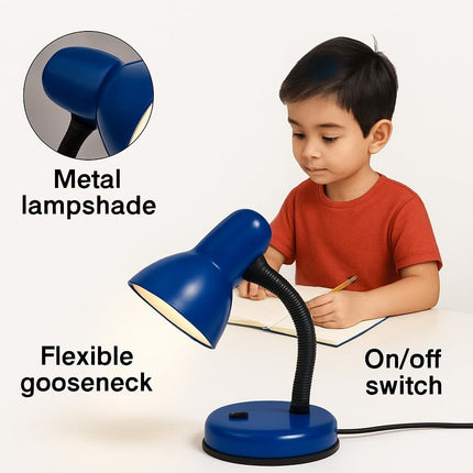 Study Desk Lamp Flexible Neck E27 40W Simple Design for Study Work Room Home