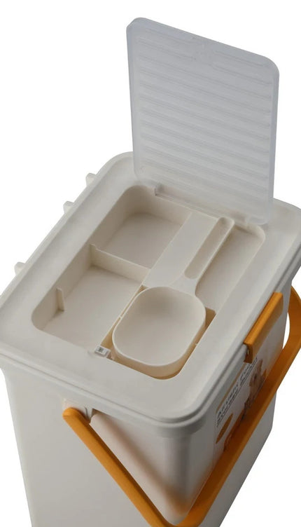 17–23L Pet Food Storage Container – Airtight Dry Food Bin with Scoop