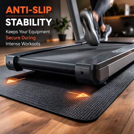 6mm Fitness Equipment Mat 180x75cm for Treadmill, Elliptical & Exercise Bike