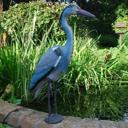 Hawk Owl Heron Decoy Bird Pest Control Cat Repeller Pond Garden Scare Ornament
