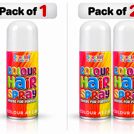 Hair Colour Spray 200ml Temporary Wash Out Halloween Fancy Dress Party 6 Colours