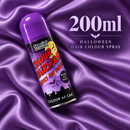Halloween Hair Colour Spray 200ml Temporary Wash Out Fancy Dress Up Party Dye