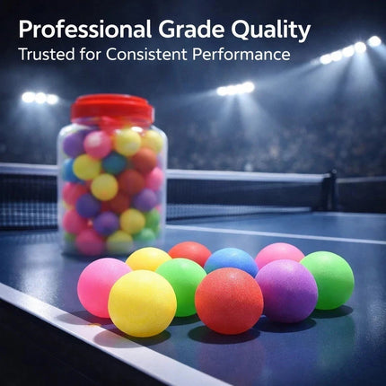 ABS Table Tennis Balls with Storage Jar for Training & Games