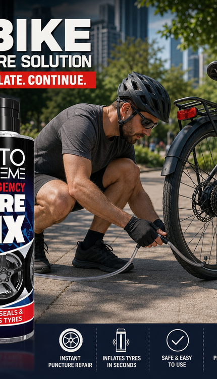 Instant Tyre Fix Spray Bicycle Bike Can Emergency Puncture Repair Sealer 300ml