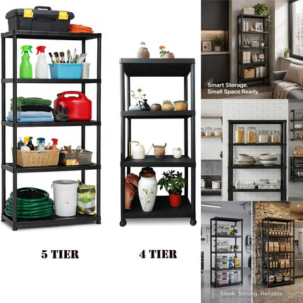 4/5 Tier Plastic Shelving Unit