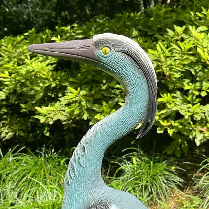Hawk Owl Heron Decoy Bird Pest Control Cat Repeller Pond Garden Scare Ornament