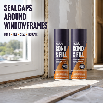 2X Expanding Foam Filler Spray 500ml PU Bond Fill Sealing CrackS Insulating Gap