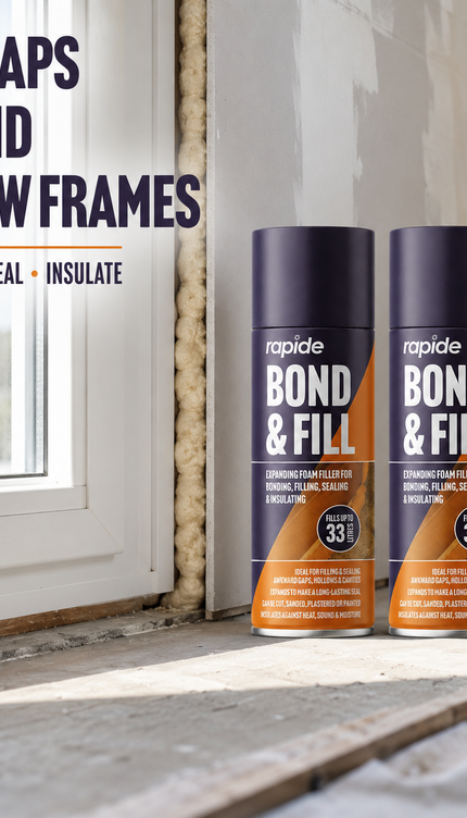 2X Expanding Foam Filler Spray 500ml PU Bond Fill Sealing CrackS Insulating Gap