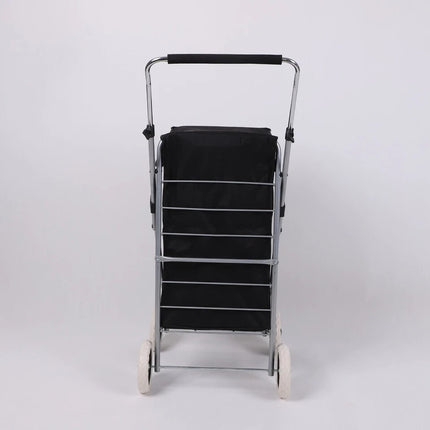 Folding Shopping Trolley Cart 4 Wheel With 60L Insulated Cooler Bag Portable