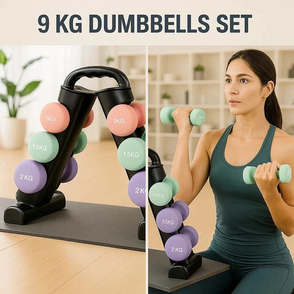 Neoprene Dumbbell Set Pair