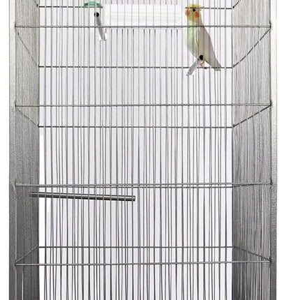 Large 53" Steel Bird Cage Standing Flight Aviary for Parrots Cockatiels & Pigeon